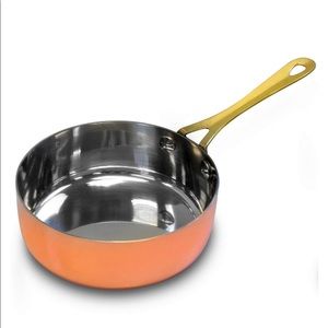 1 pc of Copper plated Stainless steel mini frying pan By Gibson Home